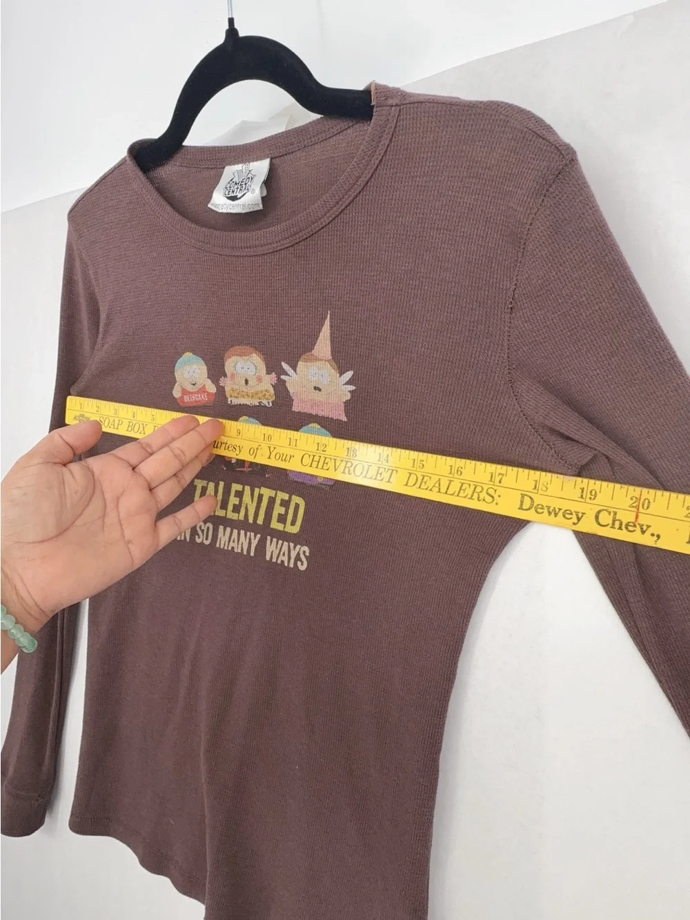 2006 Comedy Central South Park Waffle Longsleeve Shirt Talented So Many Ways